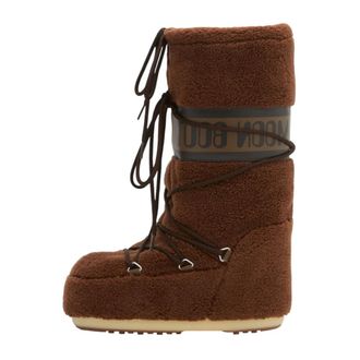 Moon Boot MB Icon Fleece Boot - - Shoes - Donna - Marrone - 39 EU