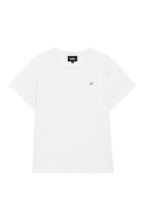 Dalix Womens Lil Smile Lightweight High Waisted Tee in White at Nordstrom, Size X-Large