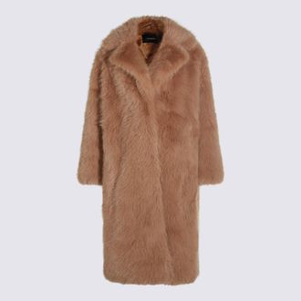 Lou Andréa Camel Fur Jacket