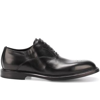 Dolce & Gabbana Marsala Lace-Up Oxfords Zwart Leer - Heren - Nette schoenen - Zwart - 44 EU - Leer - Schoenen