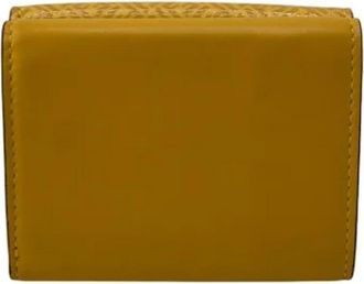 Fendi Vintage, unisex, Geel, ONE Size, Leer, Pre-owned Leather Wallet