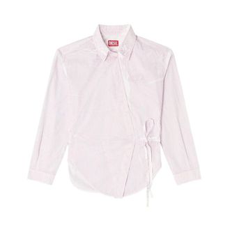 Diesel Shirts, female, Pink, Size: 2XS Wrap Shirt