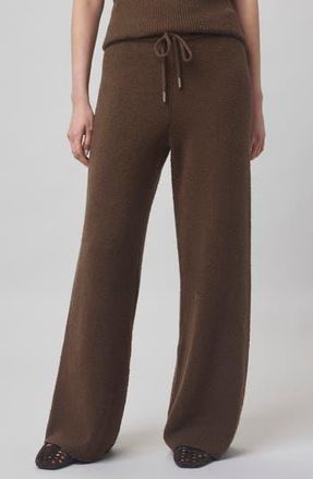 Splendid x @cellajaneblog Boucl&eacute; Sweat Pants in Truffle at Nordstrom Rack, Size X-Small