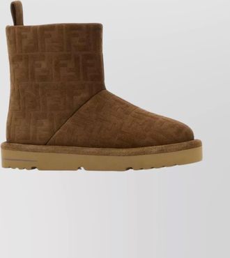 Fendi suede leather ankle boots