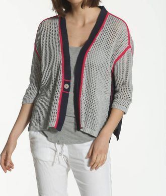 Label+Thread Womens Refresh Cardigan In Grey/navy