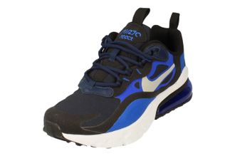 Nike Childrens Unisex Air Max 270 React Gs Navy Trainers - Size UK 4.5