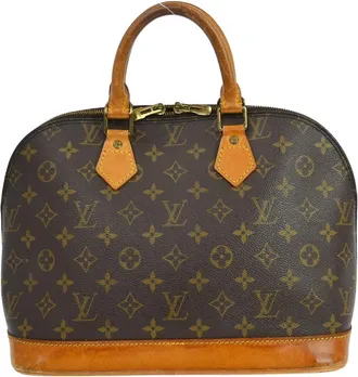 Louis Vuitton Alma Monogram Canvas Brown Canvas Handbag (Pre-Owned)