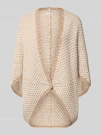 OPUS Relaxed Fit Poncho mit Woll-Anteil Modell Amaryllis boho in Dunkelbraun, Gr&ouml;&szlig;e 1