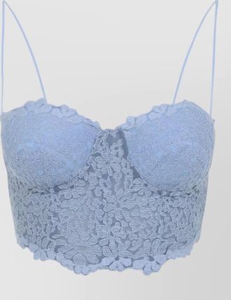 Ermanno Scervino lace bustier top sweetheart neckline straps