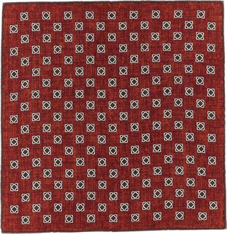 Brunello Cucinelli Zijden zakdoek - Heren - Accessoires - Rood - ONE Size - Accessoires