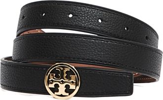 Tory Burch Miller Reversible Riem - Dames - Riemen - Zwart - L - Leer - Accessoires