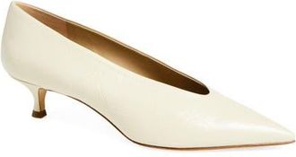 Le Monde Beryl Babouche Kitten Heel Pump in Ecru at Nordstrom, Size 10.5Us