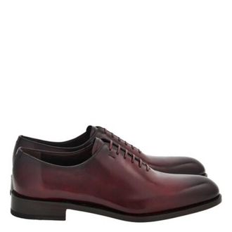 Ferragamo Angiolo Plain Toe Leather Oxfords, Size 9 E