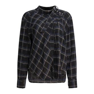 Isabel Marant Dames, Blouses & Shirts, Blauw, Maat: S Wol