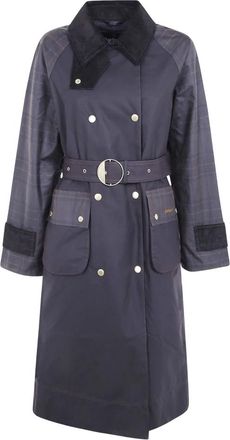 Barbour Elva Wax Jacket - Coats - Mujer - Azul - M
