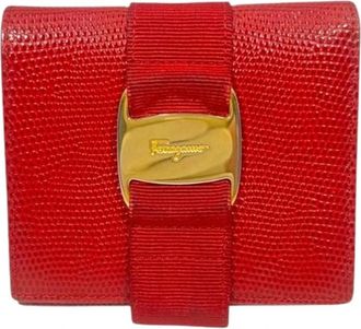 Ferragamo Pre-owned Wallets, female, Red, Size: ONE SIZE Pre-owned Leather Wallet