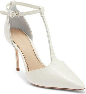 Cinq &agrave; Sept Clara T-Strap Pump in Ivory at Nordstrom Rack, Size 8.5Us / 38.5Eu