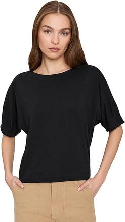 Lilla P Darted Sleeve Dolman Wedge Womens Clothing Black : XL, Cotton/Modal