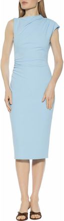 Alexia Admor Vaila Midi Sheath Dress in Halogen Blue at Nordstrom Rack, Size X-Large