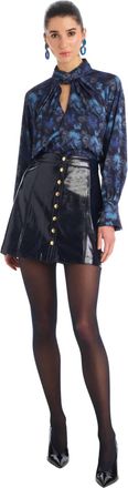 Allison Samantha Blouse In Midnight Floral