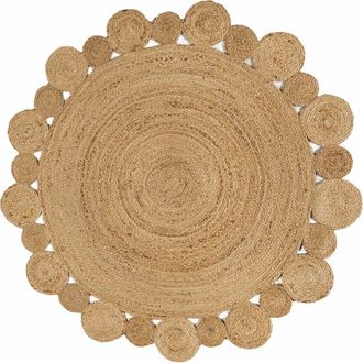 Jonathan Y Designs Eden Round Natural Jute hippie Circle Natural Round Area Rug at Nordstrom, Size 4Ft 0In X 4Ft 0In