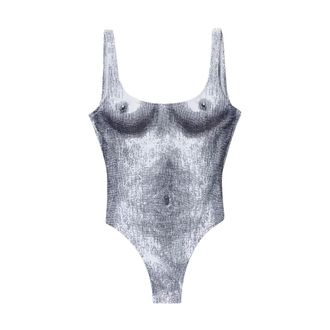 Moschino One-piece, female, Gray, Size: 2XS Statua Costume