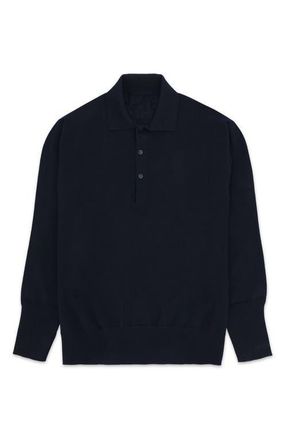 Fortela Kenneth Cashmere Polo in Blue at Nordstrom, Size X-Large Eu