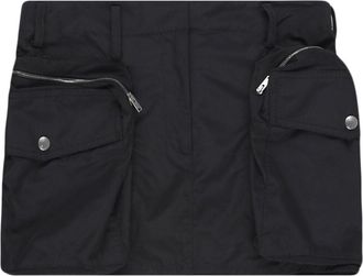 Stella McCartney Utilitarian cargo-pocket miniskirt - women - Cotton/Polyamide - 38 - Black