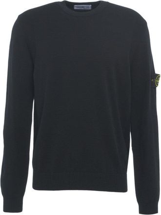 Stone Island Iconic Logo-Embellished Crew Neck Sweater