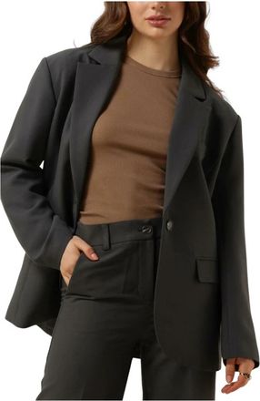 Notre-V NV-Dory Blazer - Dames - Blazers - Grijs - L - Leer - Jassen