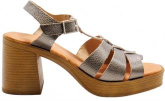 Eric Michael Womens Misha Open Toe Heeled Sandals In Pewter