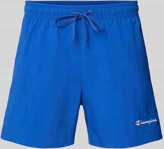 Champion Regular Fit Badehose mit Label-Stitching in Royal, Größe XL