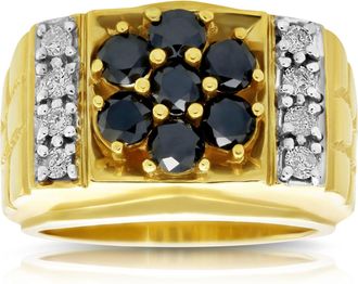 Vir Jewels 2.50 cttw Mens Diamond Ring 10K Yellow Gold Wedding Engagement Bridal