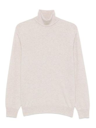Brunello Cucinelli Beige Cashmere Turtleneck Sweater