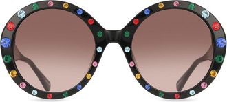Kate Spade New York Zya/G/S/Strass Asian Fit SZE/HA Womens Sunglasses Black Size 55