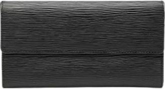 Louis Vuitton Pre-owned Wallets, female, Black, Size: ONE SIZE Pre-owned Epi Leather Wallet