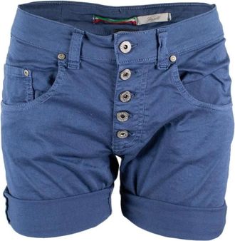 Please Dames, Korte broeken, Blauw, Maat: XS Denim