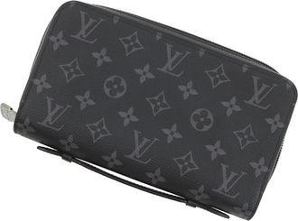 Louis Vuitton Noir Monogram Eclipse Long Wallet (Bi-Fold) (Pre-Owned)