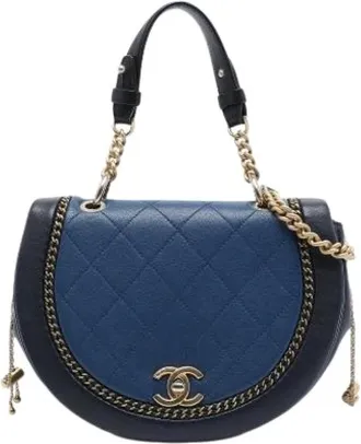 Chanel Pre-owned Vintage Satchel - - Pre-owned - Donna - Blu - ONE SIZE