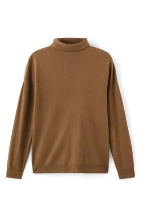 Mango Turtleneck Sweater in Tobacco Brown at Nordstrom Rack, Size Small