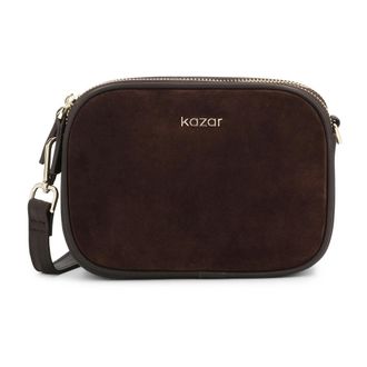 Kazar Sonia Kleine Su&egrave;de Handtas - Dames - Schoudertassen - Bruin - ONE Size - Su&egrave;de - Tassen