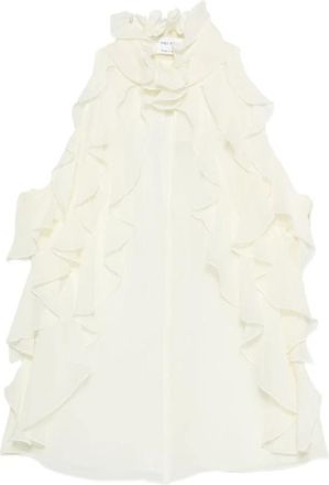 Alexander McQueen Alexander McQueen, Blouses, female, White, Size: M Ruffled Top