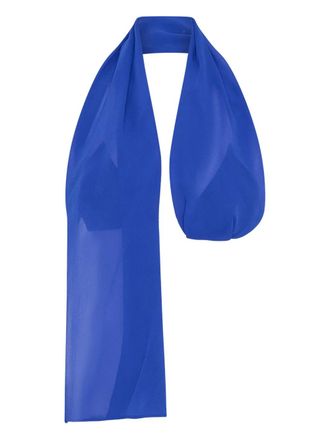 CHRISTOPHER ESBER Zijden top met ketting - Blauw