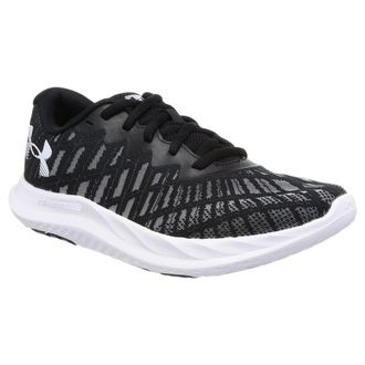 Under Armour Charged Breeze 2 Textile Mens Low Top Trainers - Black Grey - Size:UK 10.5