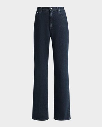 Kiton High-Rise Wide-Leg Jeans