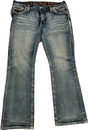 Rock Revival Womens Flare Jeans In Blue
