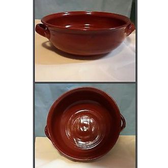 Trade Shop Trade Shop - 6 Tegamini 15 Cm Con Manici Tegame Tegami Pentolame Ceramica Terracotta Cucina