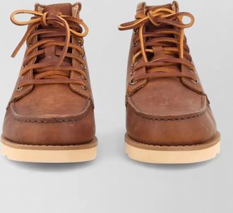 Sebago lace up shoes ankle height round toe