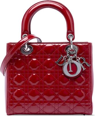 Dior Pre-owned Dior Medium Patent Cannage Lady Dior Ladies 16-BO-0114