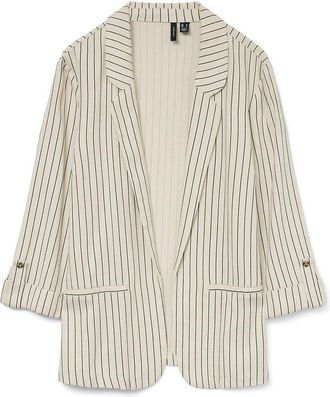 Vero Moda Gestreepte blazerjasje met rechte snit